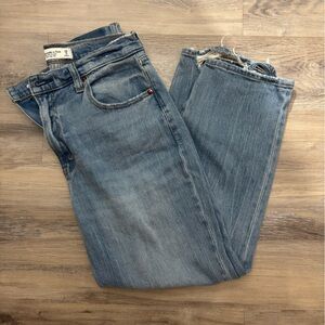 Abercrombie ankle straight ultra high rise